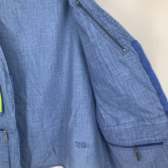 Men's Linen Hunting Travel Utility Vest - SZ 2XL - Multi-Pocketed M560 - Picture 9 of 12